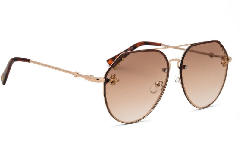 UV Protection Retro Square Sunglasses (65)  (For Women, Brown)