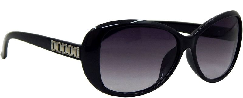 Gradient, UV Protection Oval Sunglasses (Free Size)  (For Women, Black)
