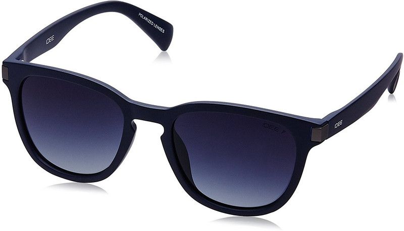 Polarized Rectangular Sunglasses (51)  (For Men & Women, Blue)