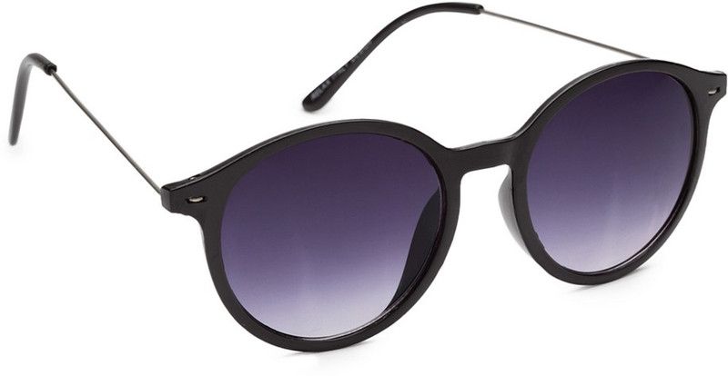 UV Protection Round Sunglasses (54)  (For Men & Women, Violet)