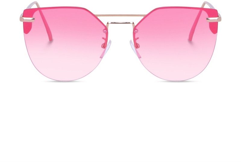 Gradient, Polarized Over-sized Sunglasses (15)  (For Girls, Pink)