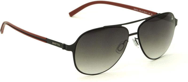 Gradient Aviator Sunglasses (55)  (For Men & Women, Green)