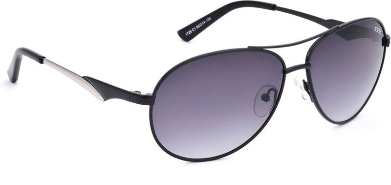 Gradient Aviator Sunglasses (59)  (For Women, Grey)