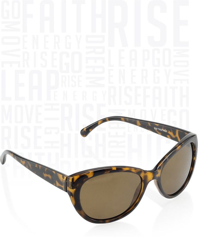 Polarized Sunglass  (For Women, Brown)