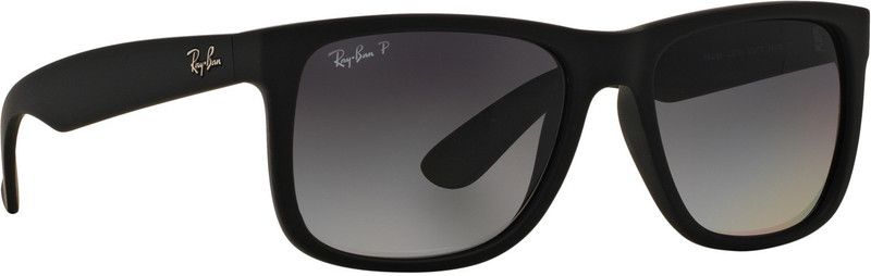 Polarized Wayfarer Sunglasses (55)  (For Men, Grey)