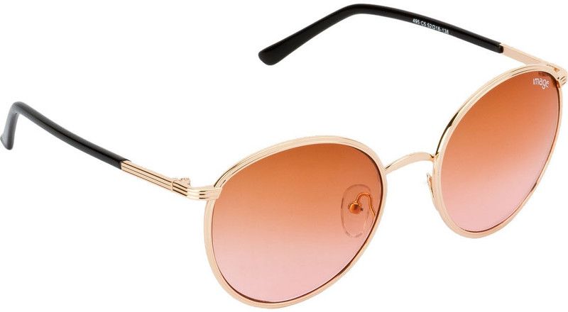 Round Sunglasses (52)  (For Men, Brown)