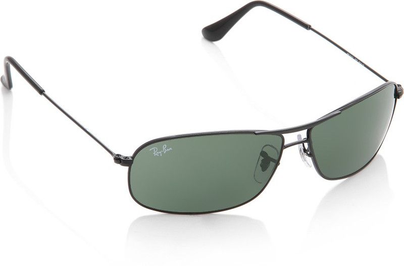 Rectangular Sunglasses  (For Men, Green)