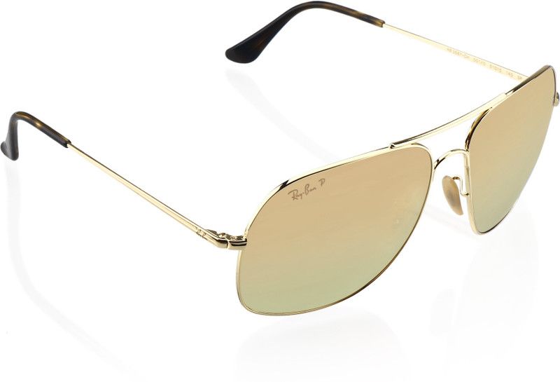 Polarized Wrap-around Sunglasses (61)  (For Men, Pink)