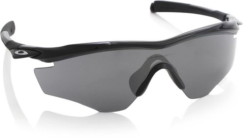 M2 FRAME Round Sunglass  (For Men, Grey)