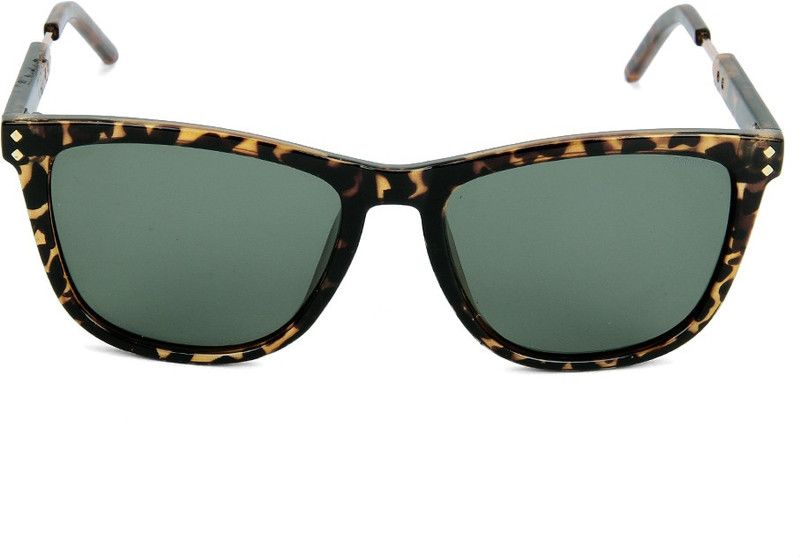 Polarized, UV Protection Wayfarer Sunglasses (Free Size)  (For Men, Green)