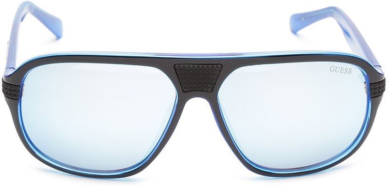 Mirrored Over-sized Sunglasses (Free Size)  (For Men & Women, Grey, Silver)
