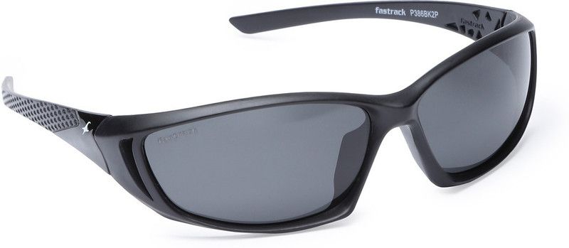 Polarized Sports Sunglasses (Free Size)  (For Men, Black)