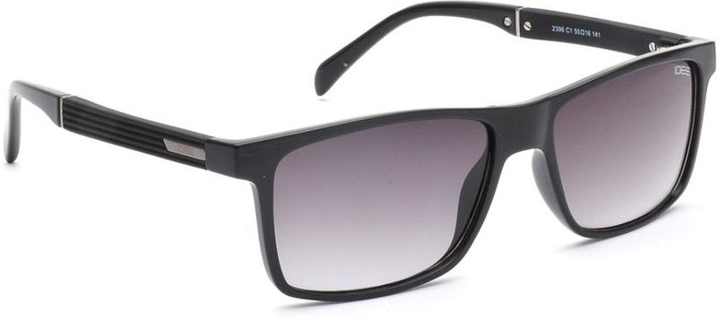 Gradient Rectangular Sunglasses (55)  (For Men & Women, Grey)