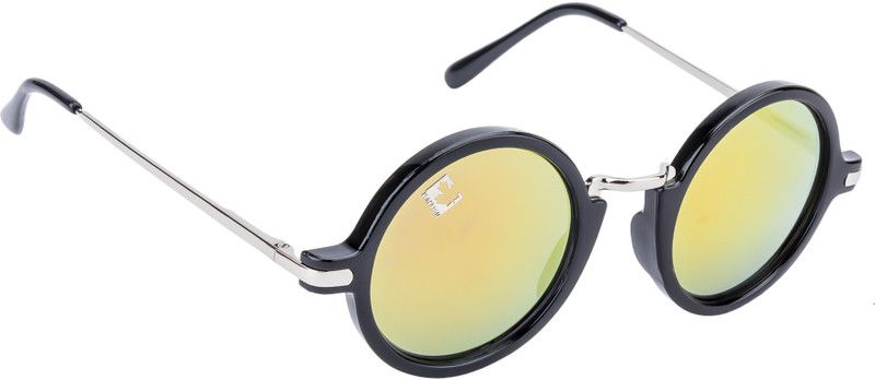 UV Protection Round Sunglasses (Free Size)  (For Boys, Red)
