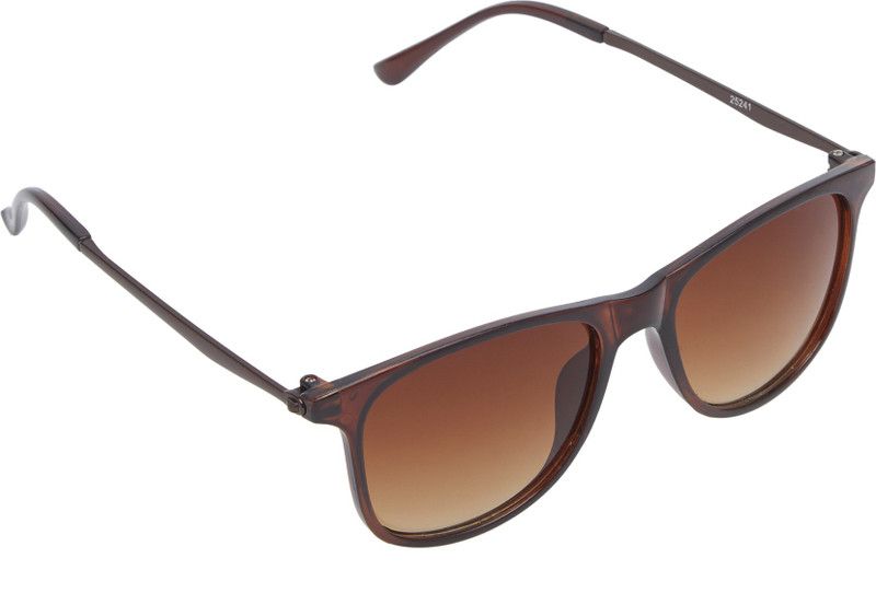 UV Protection Rectangular, Retro Square, Wayfarer, Over-sized, Clubmaster, Sports Sunglasses (58)  (For Men & Women, Brown)
