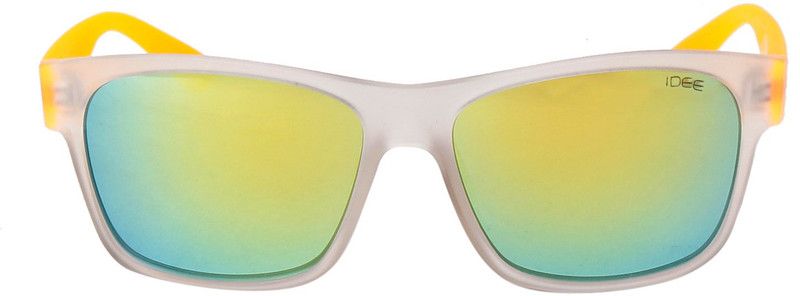 Mirrored Wayfarer Sunglasses (Free Size)  (For Men, Green)
