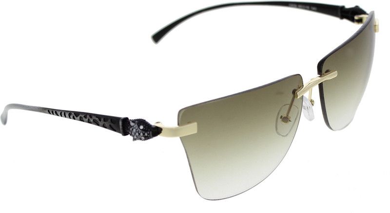 UV Protection, Gradient Over-sized Sunglasses (58)  (For Men, Green)
