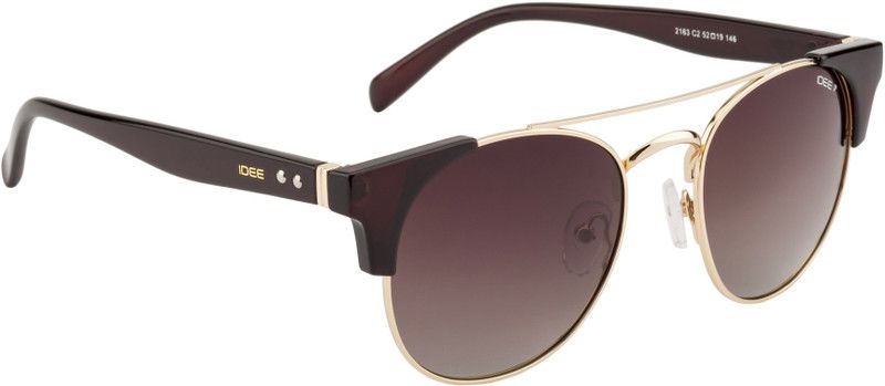 Gradient Aviator Sunglasses (52)  (For Women, Brown)