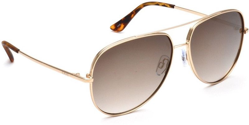 Mirrored Aviator Sunglasses (61)  (For Men, Golden)