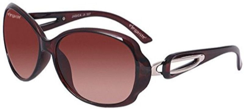 UV Protection Oval Sunglasses (55)  (For Boys & Girls, Brown)