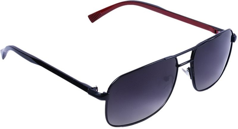 Rectangular Sunglasses (56)  (For Men, Black)