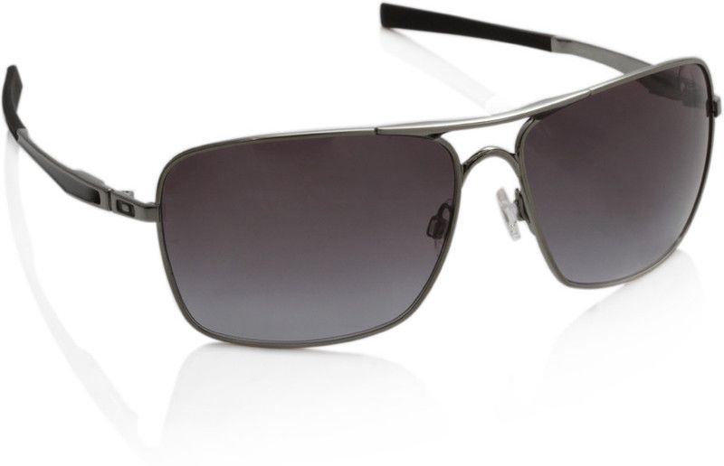PLAINTIFF SQUARED Rectangular Sunglass  (For Men, Grey)