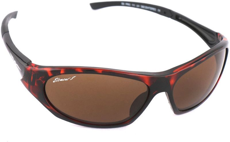 Sports Sunglasses (Free Size)  (For Boys & Girls, Brown)