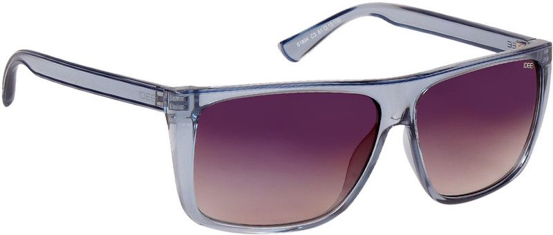 Mirrored Over-sized Sunglasses (61)  (For Men, Blue)