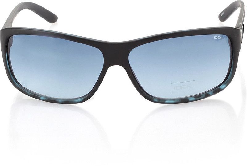 Gradient Rectangular Sunglasses (63)  (For Men & Women, Blue)