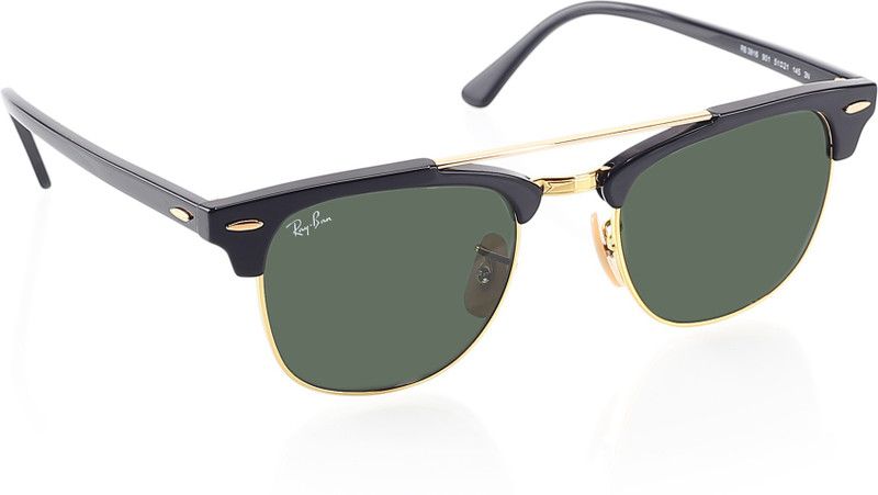 UV Protection Clubmaster Sunglasses (50)  (For Men & Women, Green)