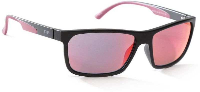 Mirrored Wayfarer Sunglasses (Free Size)  (For Men & Women, Pink)