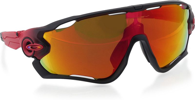 JAWBREAKER Wrap-around Sunglass  (For Men, Red)
