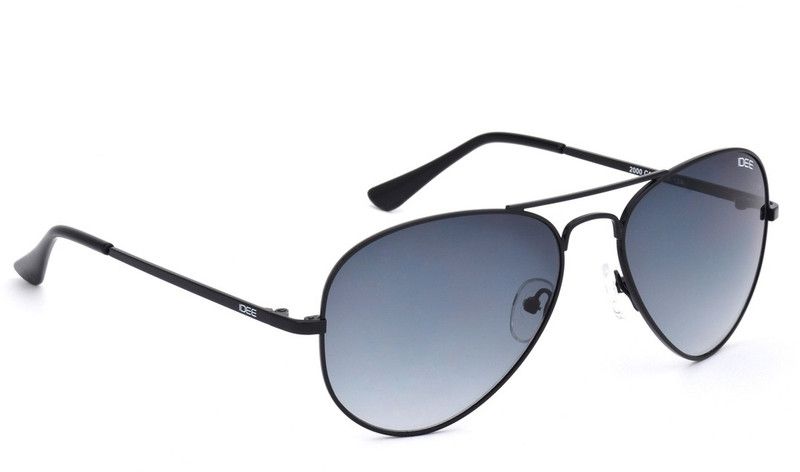Gradient Aviator Sunglasses  (For Men, Grey)