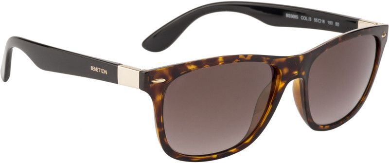 Gradient Wayfarer Sunglasses (55)  (For Men & Women, Green)