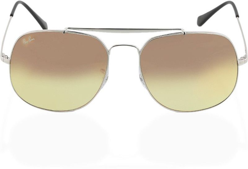 Mirrored Retro Square Sunglasses (57)  (For Men, Pink)