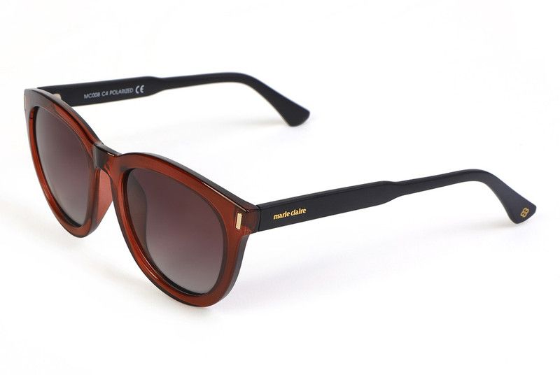 Gradient, Polarized, UV Protection Round Sunglasses (Free Size)  (For Women, Red)