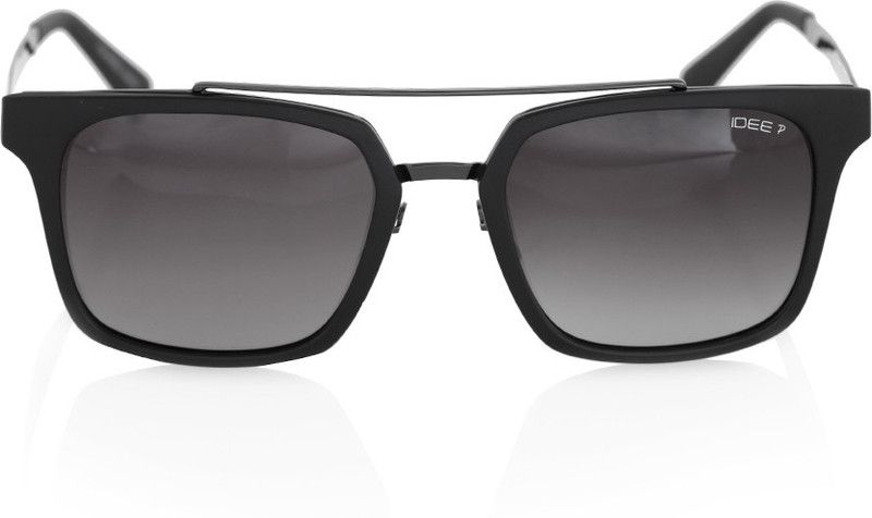 Polarized Rectangular Sunglasses (54)  (For Men, Green)