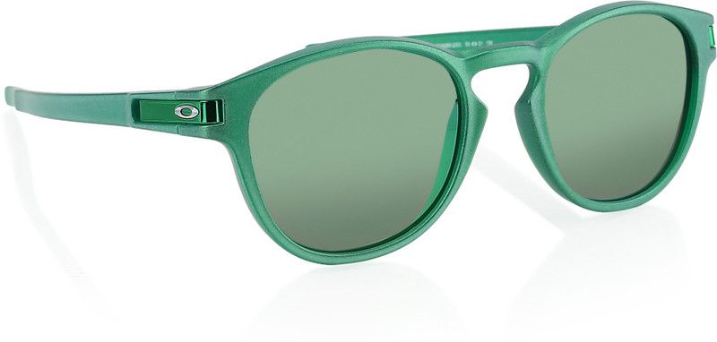 LATCH Oval Sunglass  (For Men, Green)