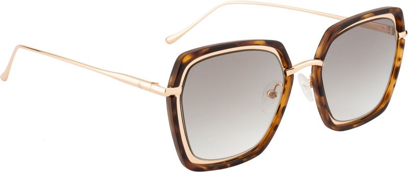 Gradient Over-sized Sunglasses (Free Size)  (For Women, Green)