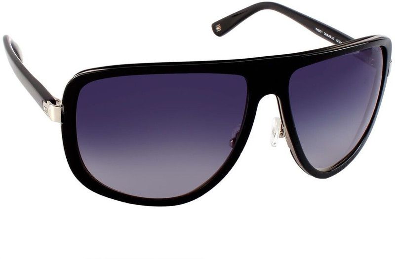 Gradient Over-sized Sunglasses (62)  (For Men & Women, Blue)