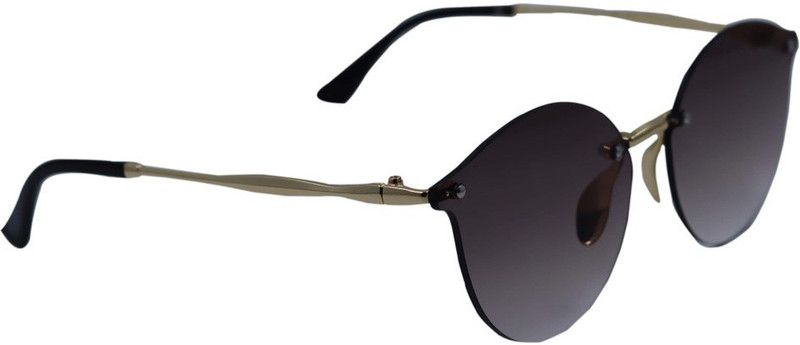 UV Protection Butterfly, Cat-eye, Round Sunglasses (Free Size)  (For Women, Black)