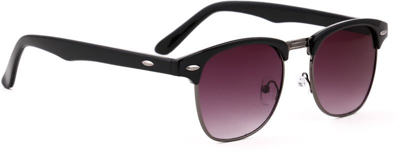 UV Protection Round Sunglasses (Free Size)  (For Men, Black)