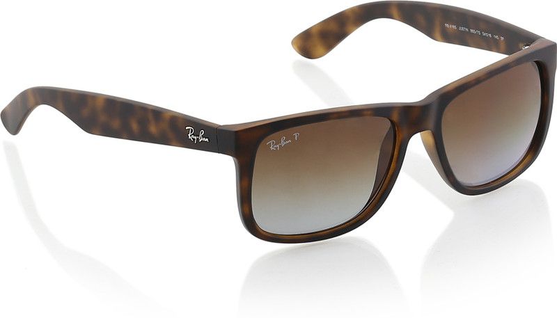 Polarized Wayfarer Sunglasses (55)  (For Men, Brown)