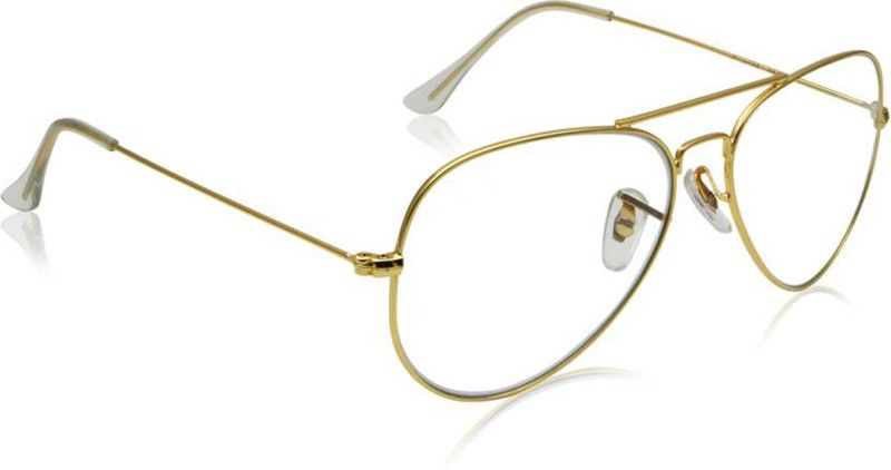 UV Protection, Mirrored Aviator Sunglasses (50)  (For Boys & Girls, Clear)