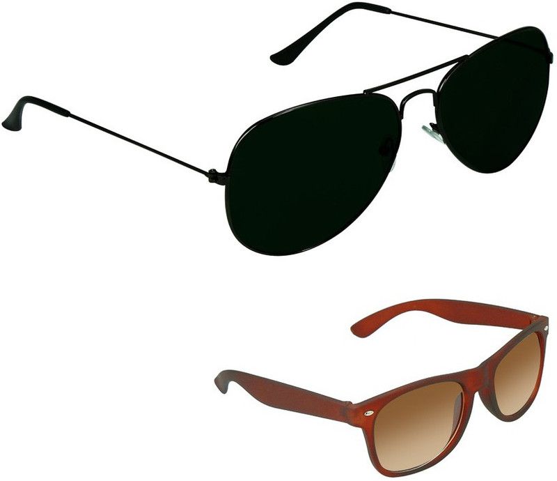 UV Protection Aviator Sunglasses (Free Size)  (For Men, Multicolor)