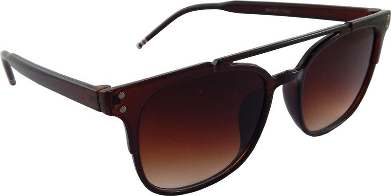 UV Protection, Gradient Wayfarer Sunglasses (50)  (For Men & Women, Brown)
