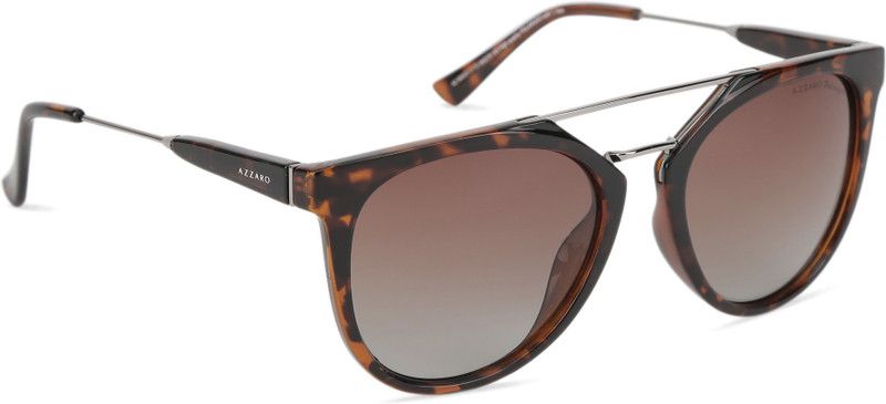 Polarized, Gradient, UV Protection Oval Sunglasses (54)  (For Men, Brown)