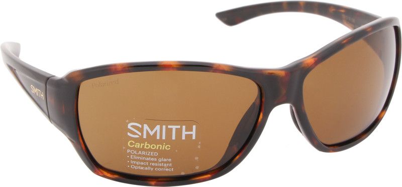 Polarized Rectangular Sunglasses (59)  (For Women, Brown)