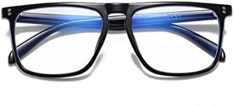 Mirrored Rectangular Sunglasses (Free Size)  (For Men & Women, Black)