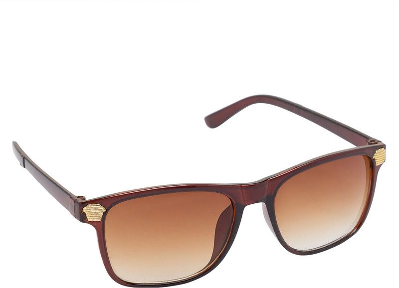 UV Protection, Gradient Wayfarer Sunglasses (53)  (For Men & Women, Brown)